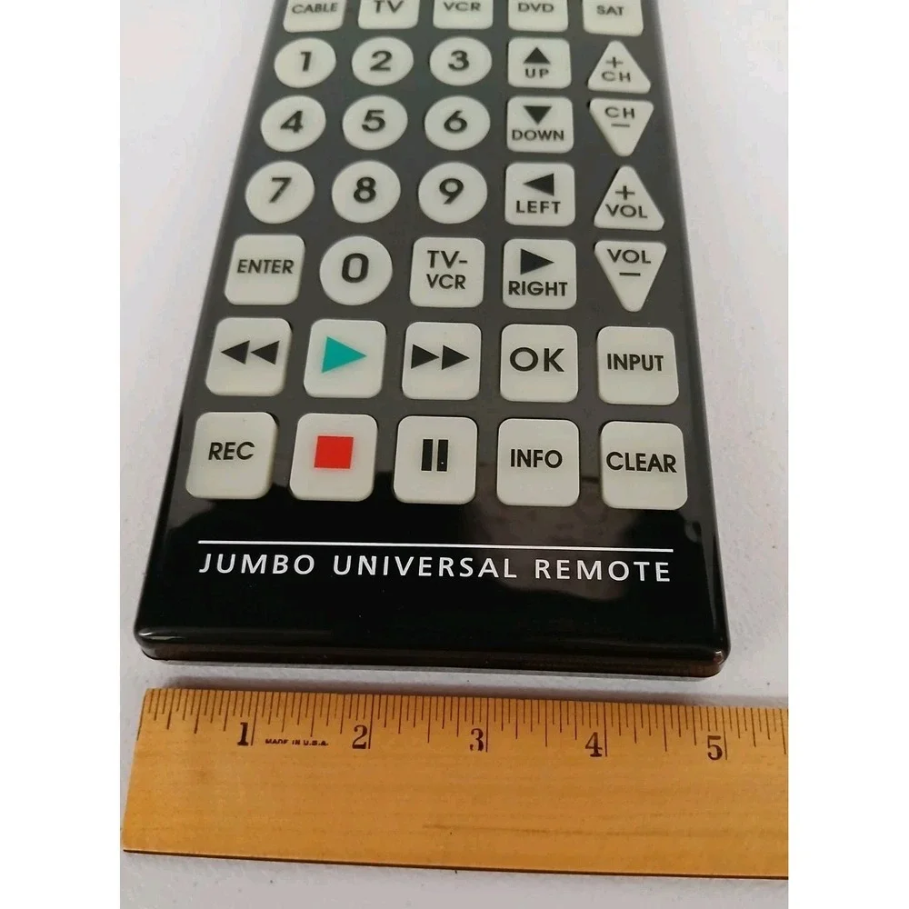 QFX REM-115 Jumbo Universal Remote Control Glow In the Dark New ‎ #912